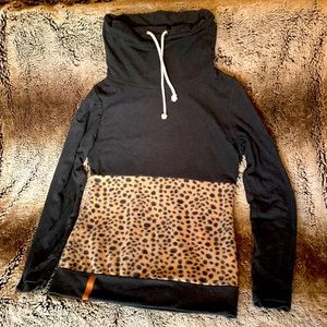 Ampersand Cowel Neck Shirt - Size Small (see size chart)